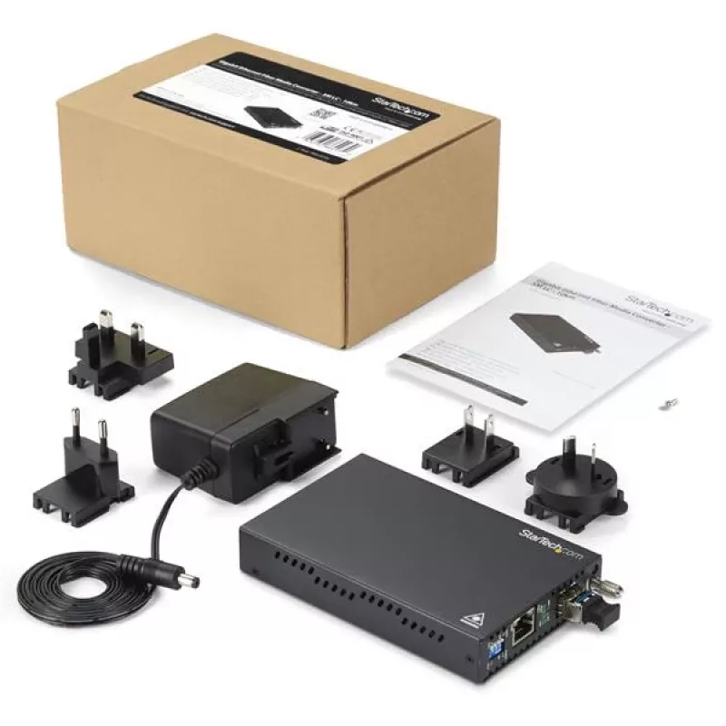 StarTech.com Gigabit Ethernet vario į šviesolaidį medijos keitiklis - SM LC - 10 km