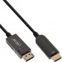 InLine DisplayPort į HDMI AOC keitiklio laidas, 4K/60Hz, juodas, 15m