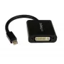 StarTech.com MDP2DVI3 Mini DisplayPort į DVI keitiklis, 1920x1200 (WUXGA), pasyvus, suderinamas su Thunderbolt, 17 cm, juodos spalvos