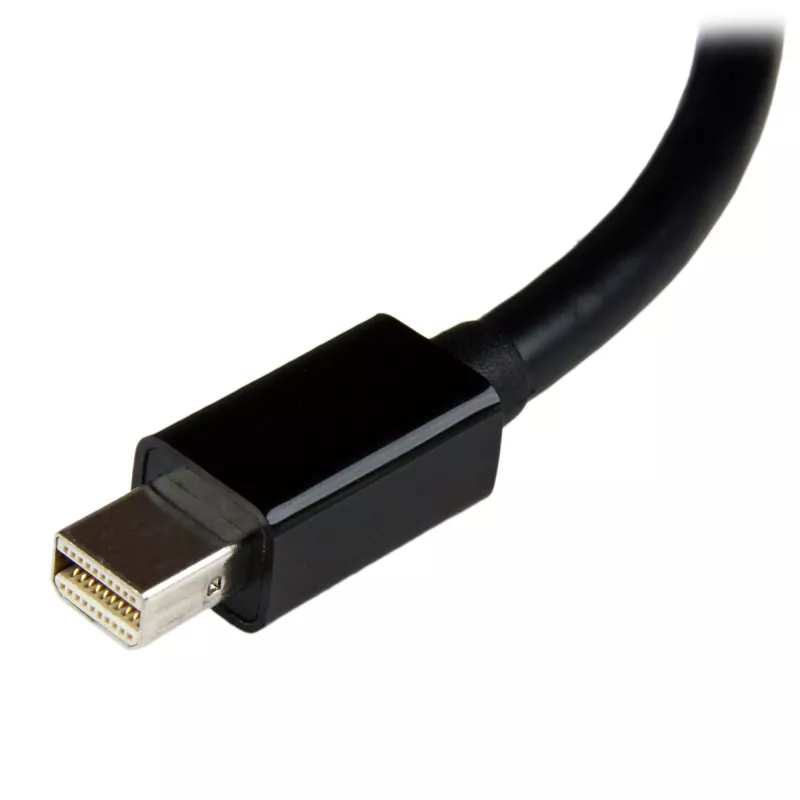 StarTech.com MDP2DVI3 Mini DisplayPort į DVI keitiklis, 1920x1200 (WUXGA), pasyvus, suderinamas su Thunderbolt, 17 cm, juodos spalvos