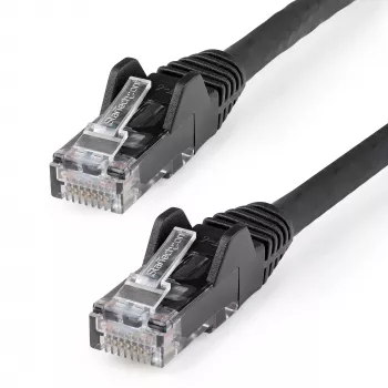 StarTech.com 10m CAT6 Ethernet kabelis - LSZH (mažai dūmų, be halogeno) - 10 Gigabit 250MHz 100W PoE RJ45 10GbE UTP tinklo jungiamasis kabelis su apsauga nuo užkabinimo ir įtempimo mažinimu - juoda, CAT 6, ETL patvirtintas, 24AWG