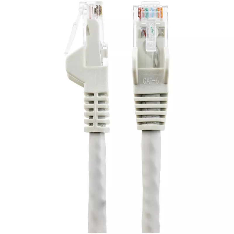 StarTech.com 7m CAT6 Ethernet kabelis LSZH – 10 Gigabit 250MHz 100W PoE RJ45 10GbE UTP tinklo jungiamasis laidas su apsauga nuo užkliuvimo – pilka, CAT 6, ETL patvirtintas, 24AWG