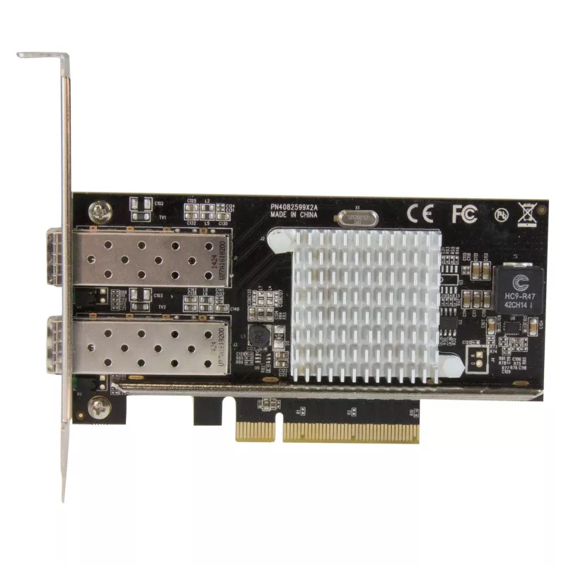 StarTech.com 2 prievadų 10G šviesolaidinė tinklo plokštė su atvirais SFP+ lizdais - PCIe, Intel mikroschema