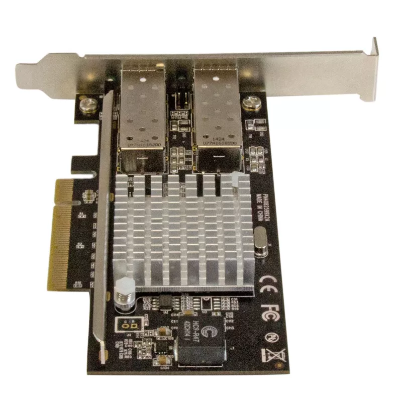 StarTech.com 2 prievadų 10G šviesolaidinė tinklo plokštė su atvirais SFP+ lizdais - PCIe, Intel mikroschema