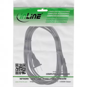 InLine maitinimo laidas su USA kištuku ir Euro 8 lizdu, 1,8 m