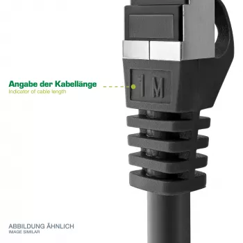 InLine Patch Laidas SF/UTP Cat.5e juodas 5m
