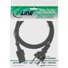 InLine maitinimo laidas, CEE 7/7 tiesus / 3 kontaktų IEC C13 kištukas, juodas, 1,5 m