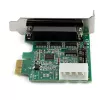 StarTech.com 4 prievadų PCI Express RS232 serijinis adapteris - PCIe RS232 serijinis valdiklis - PCIe į serijinį DB9 - 16950 UART - žemo profilio plėtimosi kortelė - Windows/Linux - TAA