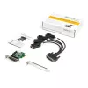 StarTech.com 4 prievadų PCI Express RS232 serijinis adapteris - PCIe RS232 serijinis valdiklis - PCIe į serijinį DB9 - 16950 UART - žemo profilio plėtimosi kortelė - Windows/Linux - TAA