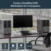 StarTech.com 4 prievadų DisplayPort KVM jungiklis – 4K 60Hz – vienas ekranas – dviejų prievadų UHD DP 1.2 USB KVM jungiklis su integruotu USB 2.0 centru ir garsu – Dell, HP, Apple, Lenovo – TAA atitiktis