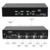 StarTech.com 4 prievadų DisplayPort KVM jungiklis – 4K 60Hz – vienas ekranas – dviejų prievadų UHD DP 1.2 USB KVM jungiklis su integruotu USB 2.0 centru ir garsu – Dell, HP, Apple, Lenovo – TAA atitiktis