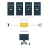 StarTech.com 4 prievadų DisplayPort KVM jungiklis – 4K 60Hz – vienas ekranas – dviejų prievadų UHD DP 1.2 USB KVM jungiklis su integruotu USB 2.0 centru ir garsu – Dell, HP, Apple, Lenovo – TAA atitiktis