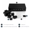 StarTech.com 4 prievadų DisplayPort KVM jungiklis – 4K 60Hz – vienas ekranas – dviejų prievadų UHD DP 1.2 USB KVM jungiklis su integruotu USB 2.0 centru ir garsu – Dell, HP, Apple, Lenovo – TAA atitiktis