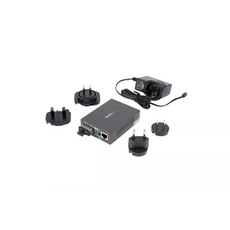 StarTech.com Multimodinis (MM) SC šviesolaidinis medijos keitiklis 10/100/1000 tinklui – 550 m atstumas – Gigabit Ethernet – 850 nm – pilnas dupleksas