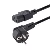 StarTech.com 1m maitinimo laidas, 18AWG, EU Schuko į C13, 250V 10A, juodas