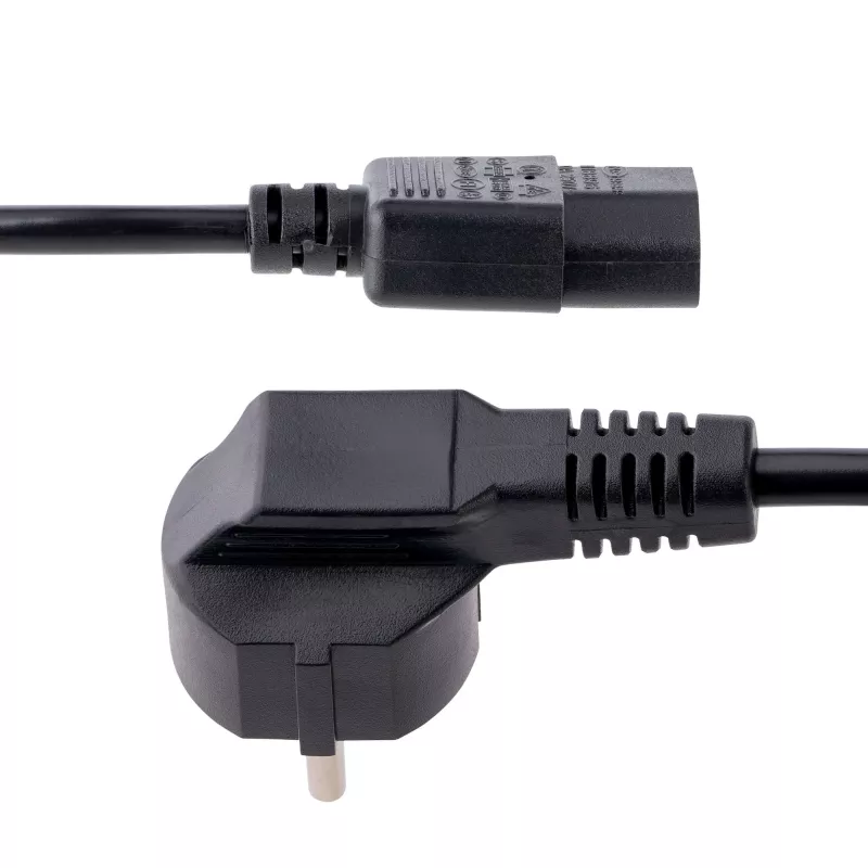StarTech.com 1m maitinimo laidas, 18AWG, EU Schuko į C13, 250V 10A, juodas