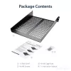 StarTech.com CABSHELF22V 2U ventiliuojama lentyna serverio stovui – universali konsolinė lentyna 19 colių tinklo įrangos stovui, plieninė, 23 kg talpa, 22 colių gylio, juoda