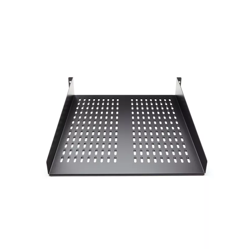 StarTech.com CABSHELF22V 2U ventiliuojama lentyna serverio stovui – universali konsolinė lentyna 19 colių tinklo įrangos stovui, plieninė, 23 kg talpa, 22 colių gylio, juoda