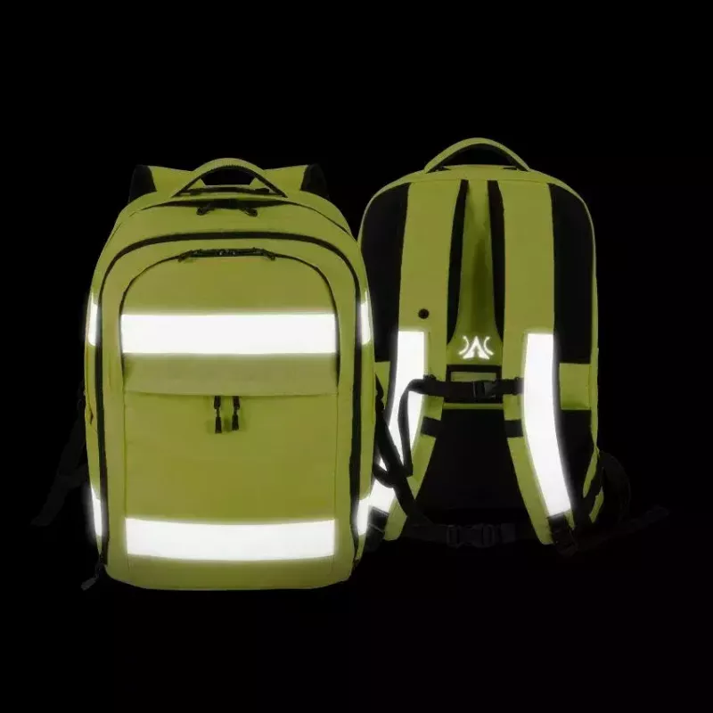 DICOTA Hi-Vis Backpack Yellow – didelio matomumo kuprinė su EN ISO 20471:2013 sertifikatu