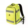 DICOTA Hi-Vis Backpack Yellow – didelio matomumo kuprinė su EN ISO 20471:2013 sertifikatu