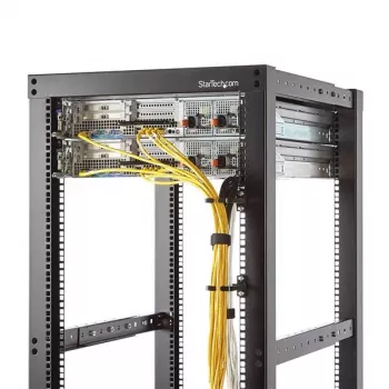 StarTech.com CMHOOK1U 1U vertikalus kabelių tvarkymo D-žiedas serverio stovui - 5,7x10 cm