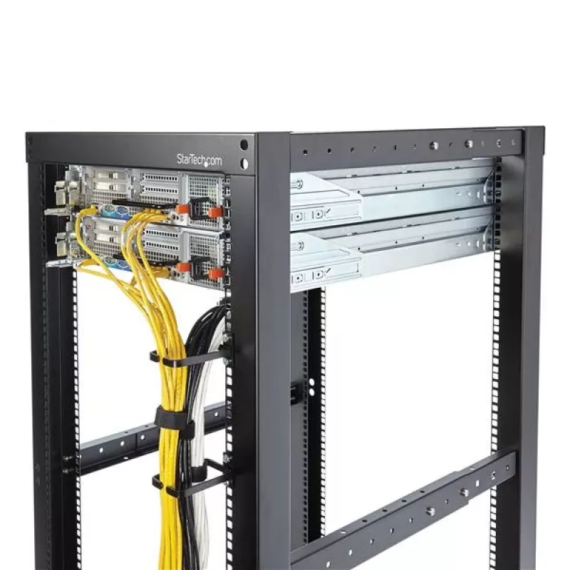 StarTech.com CMHOOK1U 1U vertikalus kabelių tvarkymo D-žiedas serverio stovui - 5,7x10 cm