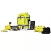 Kuprinė DICOTA Hi-Vis geltona, 65 L, iš PET ir TPU
