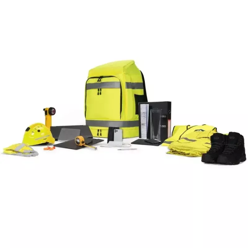 Kuprinė DICOTA Hi-Vis geltona, 65 L, iš PET ir TPU