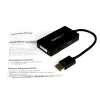 StarTech.com kelioninis A/V adapteris: 3-in-1 DisplayPort į VGA, DVI arba HDMI keitiklis