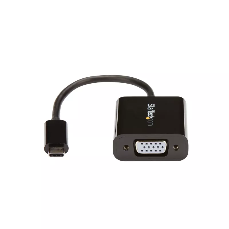 StarTech.com USB-C į VGA adapteris – juodas – 1080p – vaizdo keitiklis, skirtas MacBook Pro – USB C į VGA ekrano jungtis – atnaujinta versija CDP2VGAEC