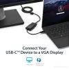 StarTech.com USB-C į VGA adapteris – juodas – 1080p – vaizdo keitiklis, skirtas MacBook Pro – USB C į VGA ekrano jungtis – atnaujinta versija CDP2VGAEC