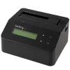 StarTech.com Vieno lizdo kietojo disko trynimo stotelė, autonominis HDD/SSD sanitizer, USB 3.0 į SATA II (3 Gbps), 9 trynimo režimai, LCD ekranas, saugus kietojo disko trynimo dokas, DB-9 spausdintuvo prievadas, TAA atitinkantis