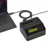 StarTech.com Vieno lizdo kietojo disko trynimo stotelė, autonominis HDD/SSD sanitizer, USB 3.0 į SATA II (3 Gbps), 9 trynimo režimai, LCD ekranas, saugus kietojo disko trynimo dokas, DB-9 spausdintuvo prievadas, TAA atitinkantis