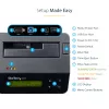 StarTech.com Vieno lizdo kietojo disko trynimo stotelė, autonominis HDD/SSD sanitizer, USB 3.0 į SATA II (3 Gbps), 9 trynimo režimai, LCD ekranas, saugus kietojo disko trynimo dokas, DB-9 spausdintuvo prievadas, TAA atitinkantis