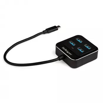 StarTech.com 4 prievadų USB-C šakotuvas – USB-C į 4x USB-A prievadus – SuperSpeed 10Gbps USB 3.2 Gen 2 Type-C šakotuvas – maitinamas iš USB – nešiojamas/kompaktiškas USB-C į USB adapteris nešiojamam kompiuteriui – aliuminis
