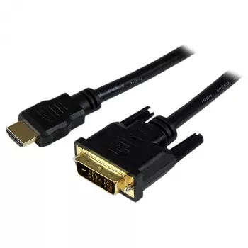 StarTech.com 1,5 m HDMI® į DVI-D laidas - kištukas/kištukas, 1,5 m, HDMI, DVI-D, vyras, vyras, auksuoti kontaktai