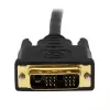StarTech.com 1,5 m HDMI® į DVI-D laidas - kištukas/kištukas, 1,5 m, HDMI, DVI-D, vyras, vyras, auksuoti kontaktai