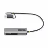 StarTech.com FCREADMICRO3V2 USB 3.0 kelių formatų atminties kortelių skaitytuvas, SD/microSD/CompactFlash, USB-C su USB-A adapteriu, 5 Gbps