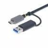 StarTech.com FCREADMICRO3V2 USB 3.0 kelių formatų atminties kortelių skaitytuvas, SD/microSD/CompactFlash, USB-C su USB-A adapteriu, 5 Gbps