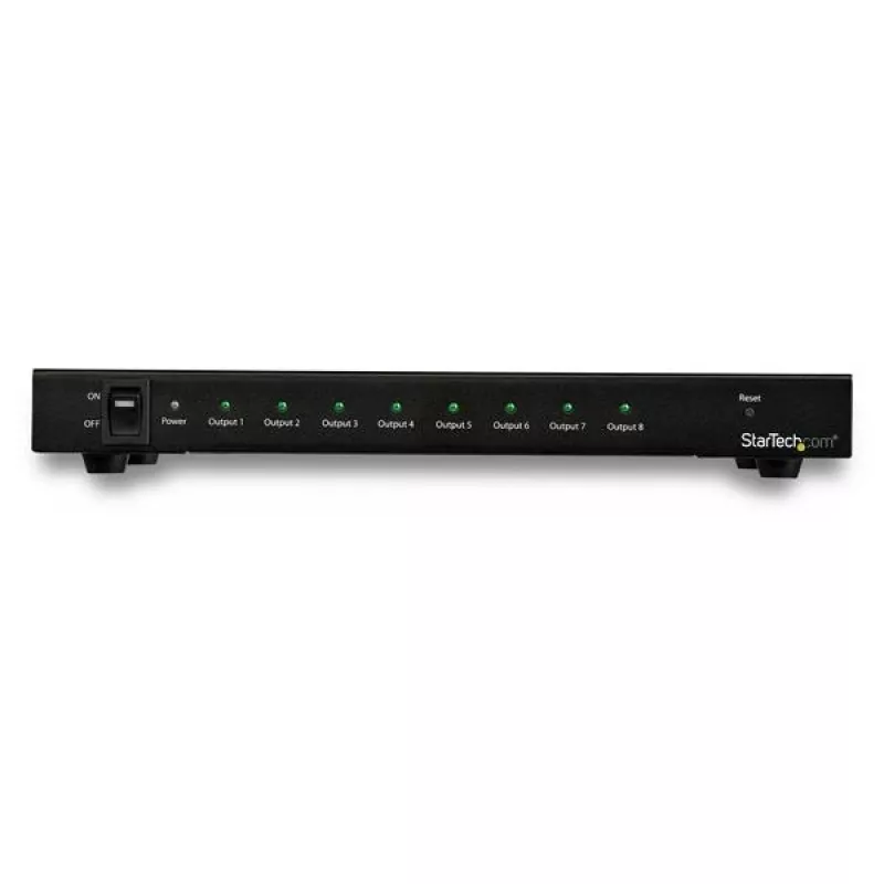 StarTech.com 8 prievadų HDMI skirstytuvas 4K 60Hz, HDMI, 8x HDMI, 3840 x 2160 pikselių, juoda, 4K Ultra HD, 60 Hz