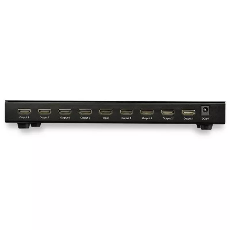 StarTech.com 8 prievadų HDMI skirstytuvas 4K 60Hz, HDMI, 8x HDMI, 3840 x 2160 pikselių, juoda, 4K Ultra HD, 60 Hz