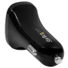 StarTech.com Dviejų prievadų USB automobilinis įkroviklis – 24W/4,8A – juodas