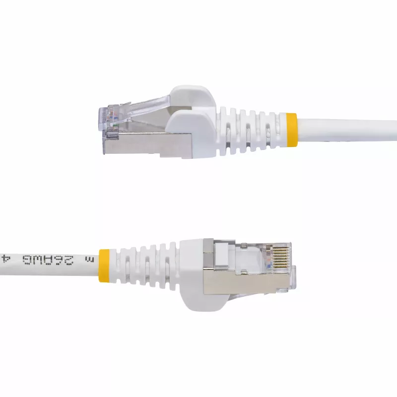 StarTech.com 10 m baltas CAT8 eterneto kabelis, S/FTP, 26AWG gryno vario viela, LSZH, 25G/40G, 2000 MHz, 100W PoE++