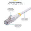 StarTech.com 10 m baltas CAT8 eterneto kabelis, S/FTP, 26AWG gryno vario viela, LSZH, 25G/40G, 2000 MHz, 100W PoE++