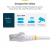 StarTech.com 3 m baltas CAT8 eterneto kabelis, apsaugotas nuo užkabinimo, RJ45, 25G/40G, 2000 MHz, 100W PoE++, S/FTP, 26AWG gryna vario viela, LSZH, ekranuotas tinklo laidininkas su įtempimo mažinimo elementais, individualiai išbandytas