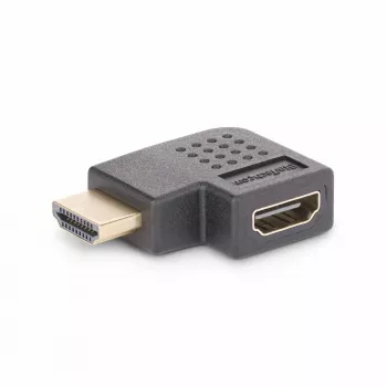 StarTech.com HDMI 2.0 adapteris stačiu kampu, vyriškas į moterišką, horizontalus 90 laipsnių, HDMI prievado apsauga, 4K 60Hz, didelės spartos HDMI ilgintuvas, M/F