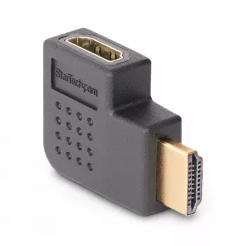 StarTech.com HDMI 2.0 adapteris stačiu kampu, vyriškas į moterišką, horizontalus 90 laipsnių, HDMI prievado apsauga, 4K 60Hz, didelės spartos HDMI ilgintuvas, M/F