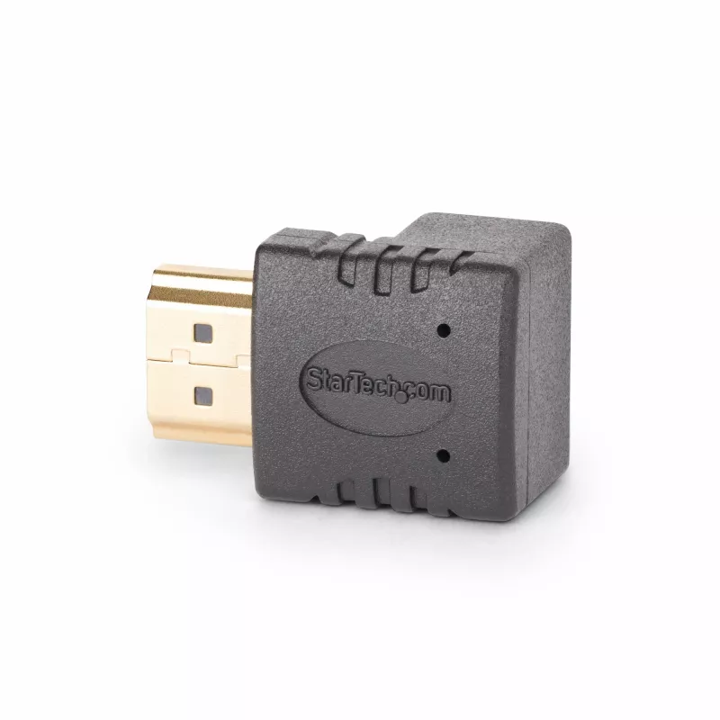 StarTech.com Žemyn Krypties HDMI 2.0 Adapteris, Kištukas į Lizdą, Vertikalus 90 laipsnių Kampinis HDMI Prievado Išsaugotojas, 4K 60Hz, Aukštos Spartos HDMI Jungties Prailginimas, M/F