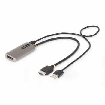 StarTech.com 1 pėdos (30 cm) HDMI į DisplayPort adapterio laidas, 8K 60Hz, aktyvus HDMI 2.1 į DP 1.4 vaizdo keitiklis, maitinamas per USB su laidu