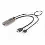 StarTech.com 1 pėdos (30 cm) HDMI į DisplayPort adapterio laidas, 8K 60Hz, aktyvus HDMI 2.1 į DP 1.4 vaizdo keitiklis, maitinamas per USB su laidu